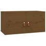 Voir la diapositive 2 : VIDAXL Armoire murale Marron miel 60x30x30 cm Bois de pin massif