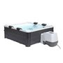 Voir la diapositive 6 : MSpa SPA rigide OSLO MSPA 6 personnes gris. 4 coussins. bâche incluse. hydromassages système