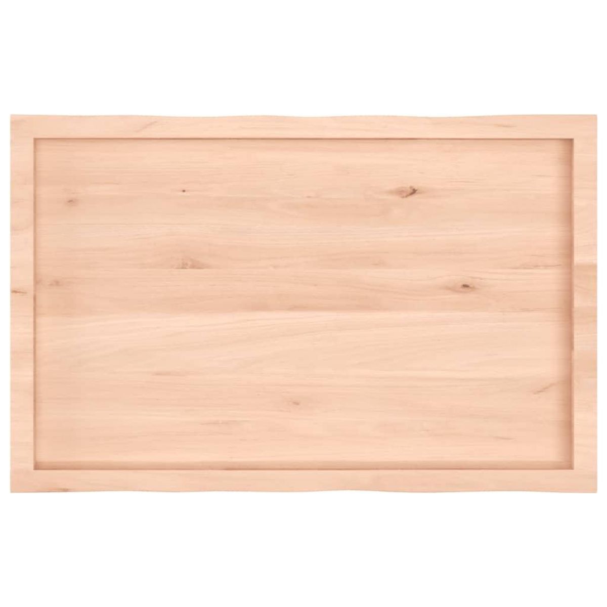 VIDAXL Dessus de table bois massif non traite bordure assortie