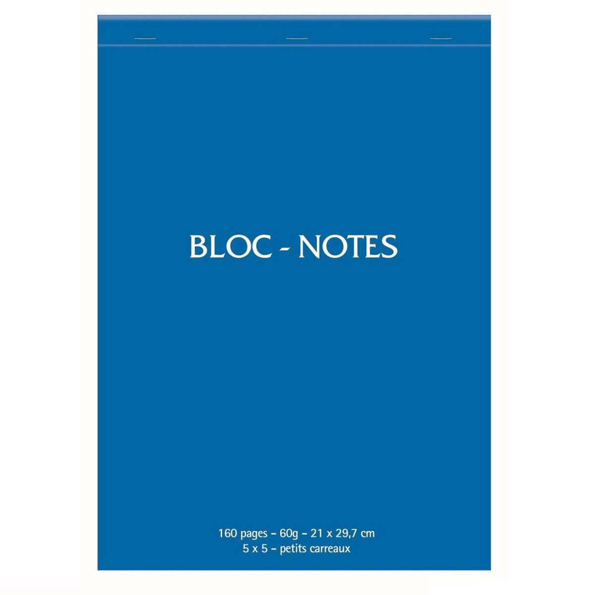 POUCE Bloc de bureau 21x29,7cm 160 pages petits carreaux 5x5