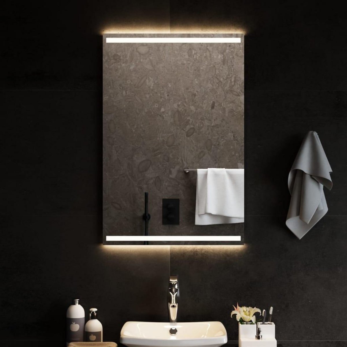 VIDAXL Miroir de salle de bain a LED 60x90 cm