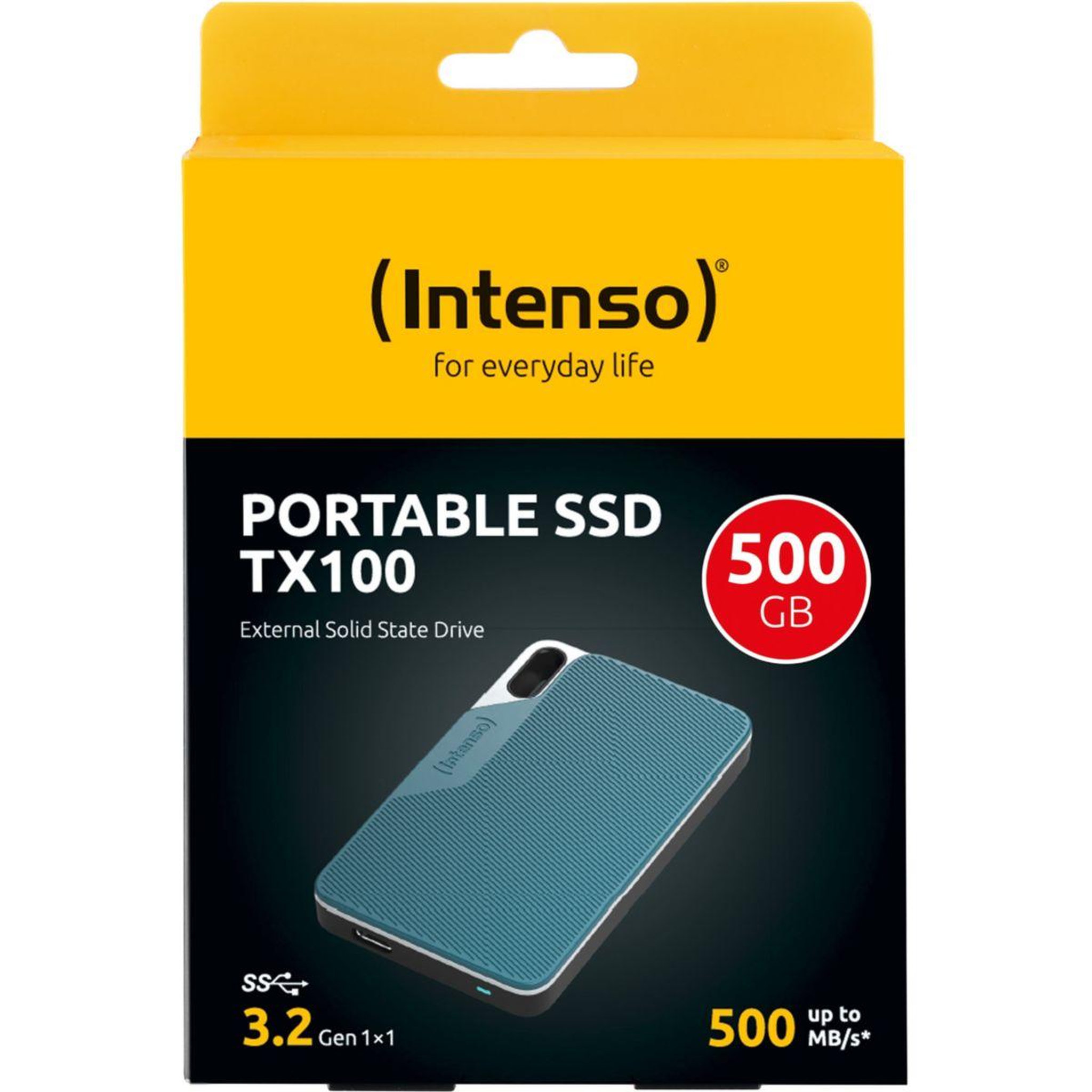 Voir la diapositive 2 : Intenso Disque dur SSD externe 500go TX100