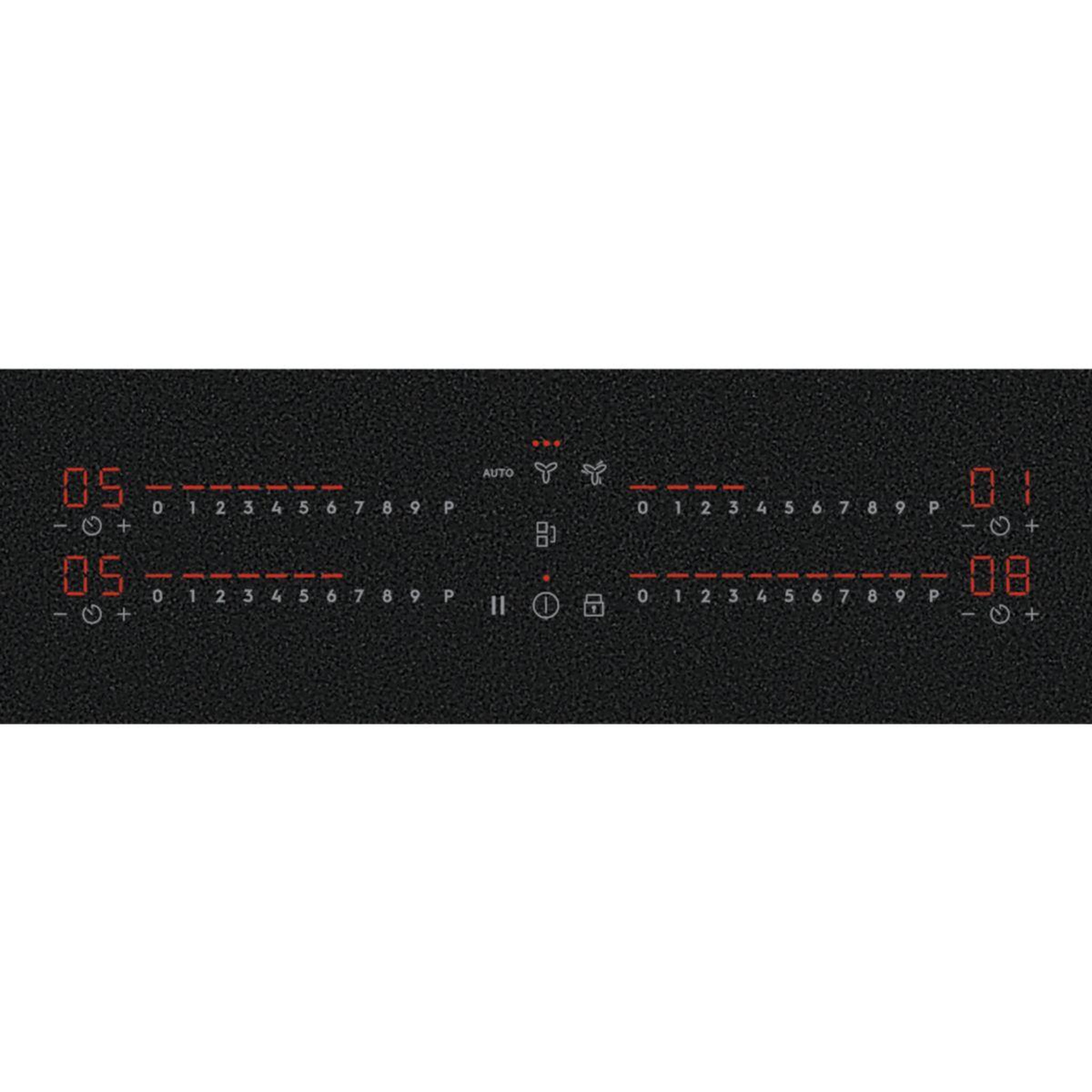 Voir la diapositive 2 : ELECTROLUX Plaque induction aspirante KCC73443CZ SaphirMatt - Hotte intégrée et Anti-rayures
