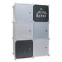 Voir la diapositive 3 : The Home Deco Factory Rangement enfant armoire modulable 6 cubes garçon