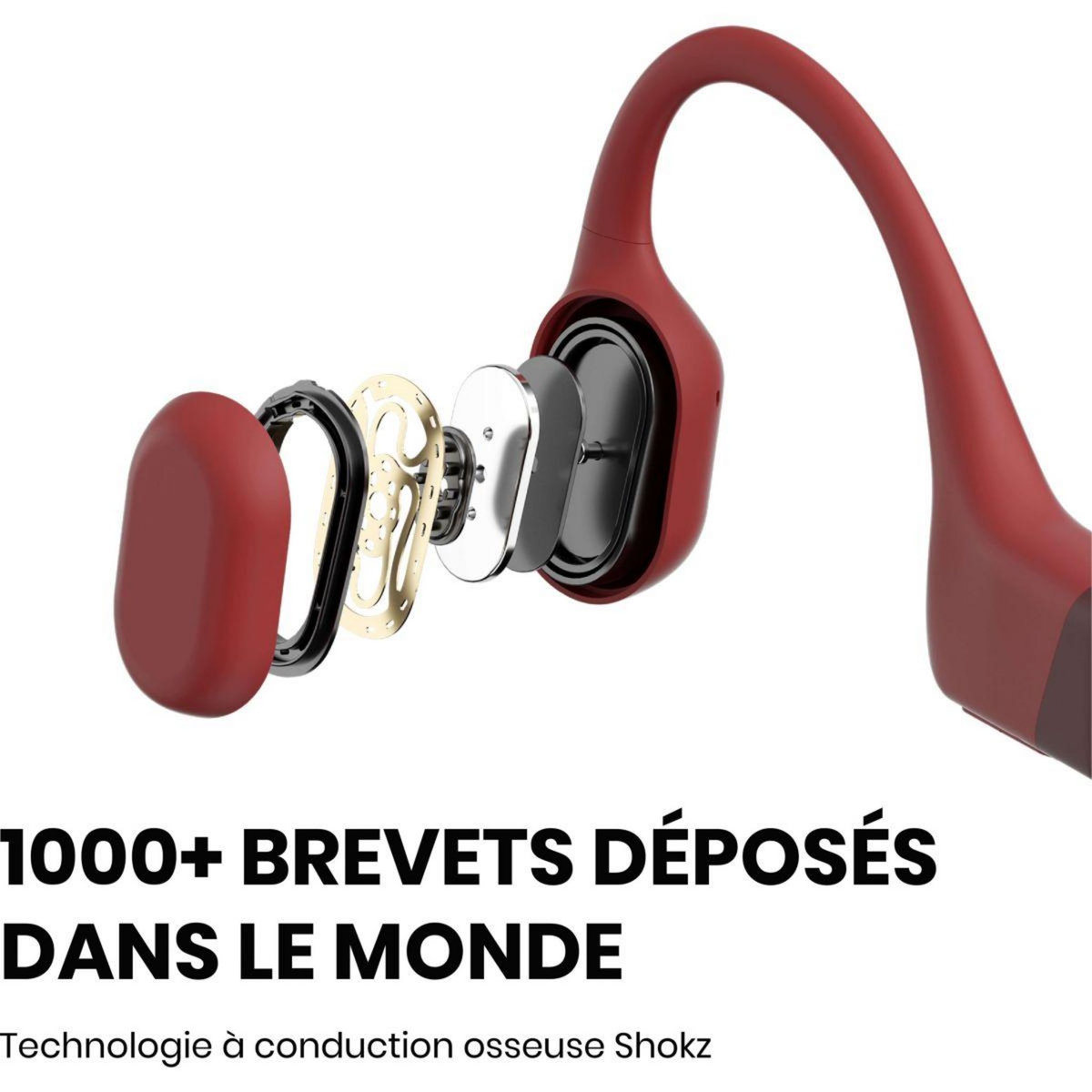 SHOKZ Casque OpenRun Rouge