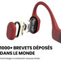 Voir la diapositive 4 : SHOKZ Casque OpenRun Rouge