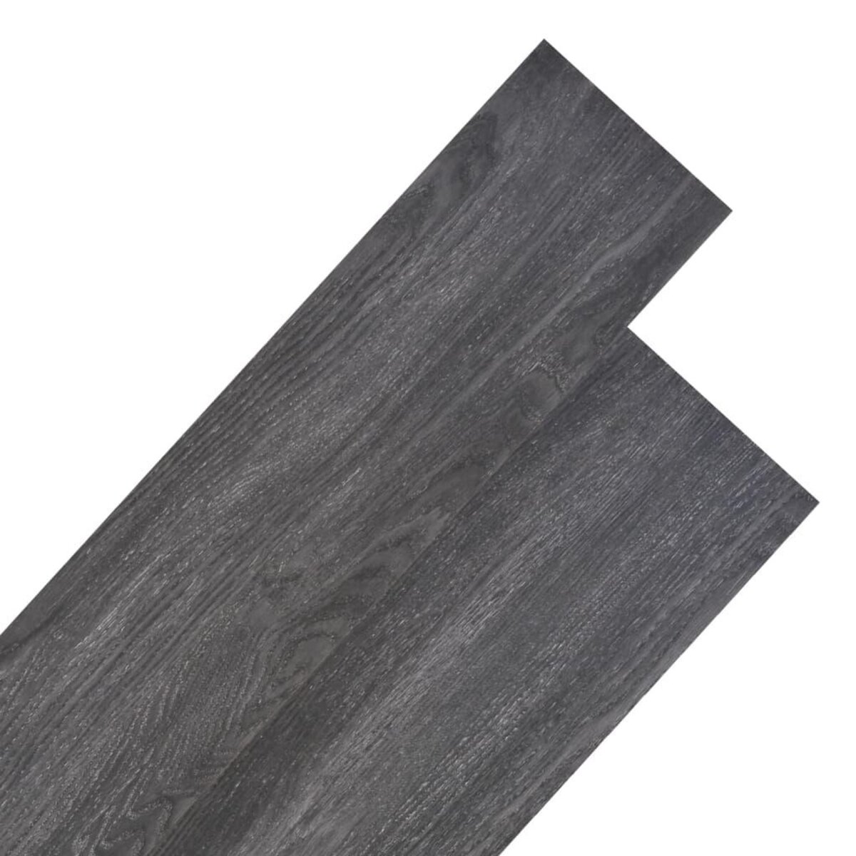 VIDAXL Planches de plancher PVC Non auto-adhesif 4,46 m^2 3 mm Noir