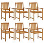 Voir la diapositive 4 : VIDAXL Ensemble a manger de jardin 7 pcs Bois d'acacia massif