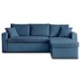 Voir la diapositive 6 : BEST MOBILIER Cyrus - canapé d'angle réversible 4 places - convertible avec coffre - en velours côtelé