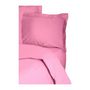 Voir la diapositive 4 : GENERIQUE Parure de lit - 1 housse de couette 220 x 240 cm + 2 taies d'oreiller 60 x 60 cm - 100% coton renforcé - Rose