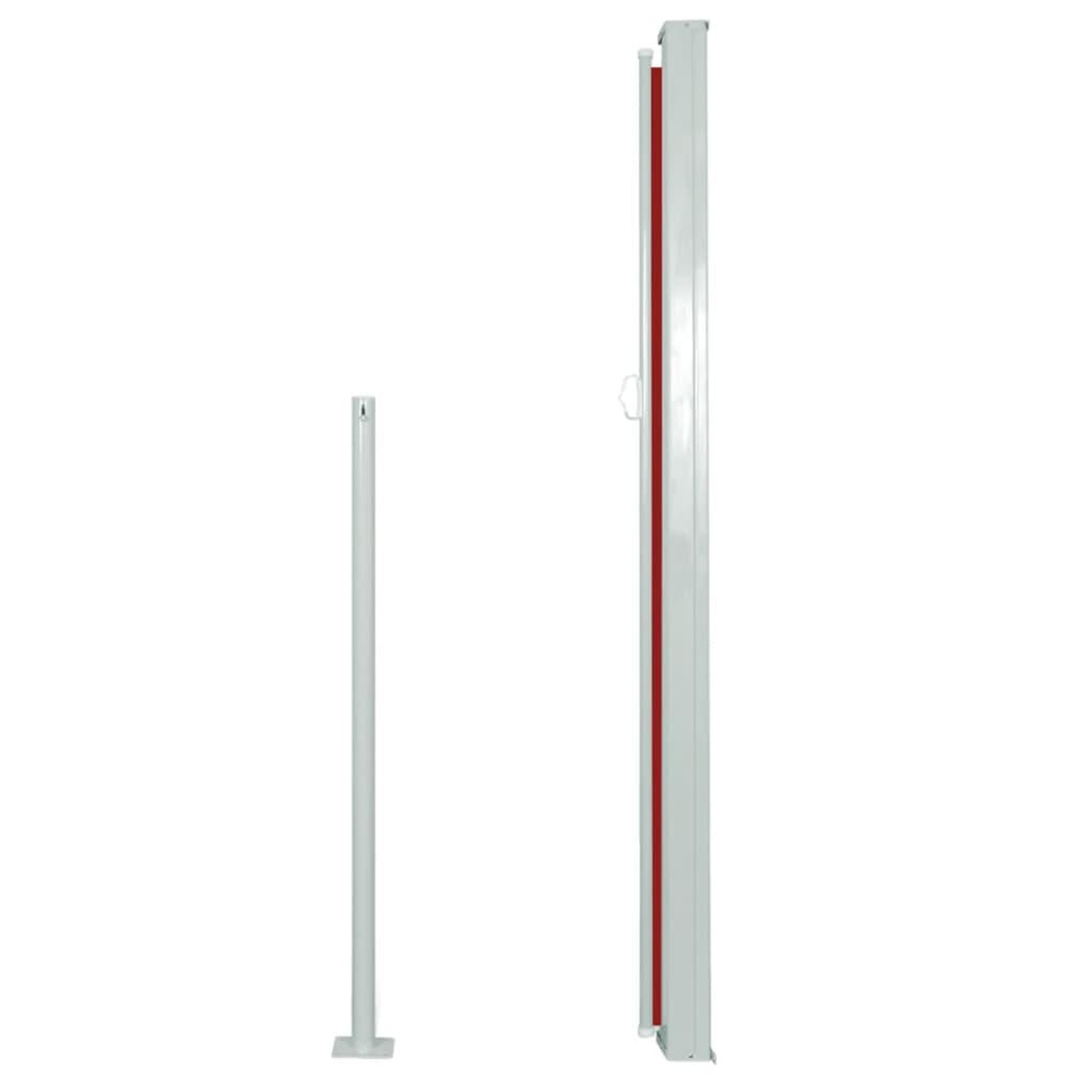 Voir la diapositive 3 : VIDAXL Auvent lateral retractable de patio 160x500 cm Rouge