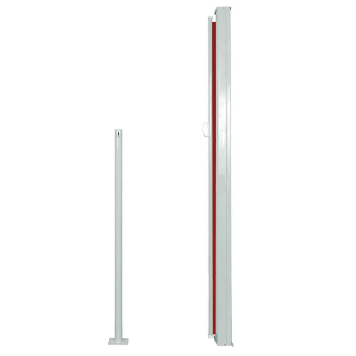 VIDAXL Auvent lateral retractable de patio 160x500 cm Rouge