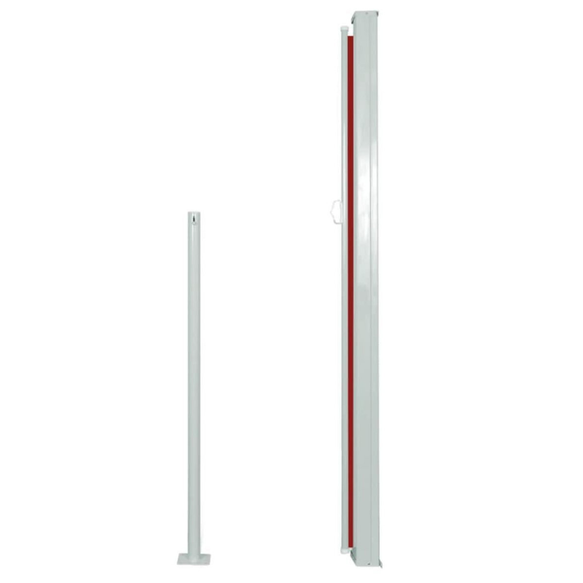 VIDAXL Auvent lateral retractable de patio 160x500 cm Rouge