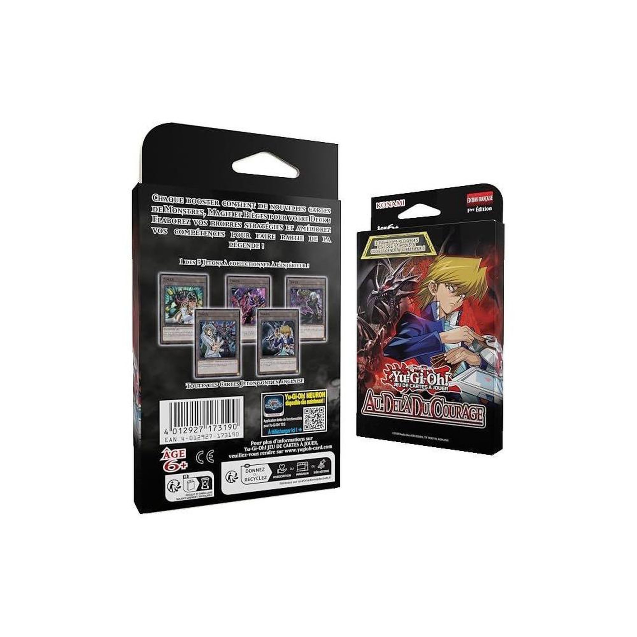 Voir la diapositive 3 : Yu Gi Oh Yu-Gi-Oh! Au-delà du Courage, tuckbox 1re édition française, 3 boosters, 27 cartes