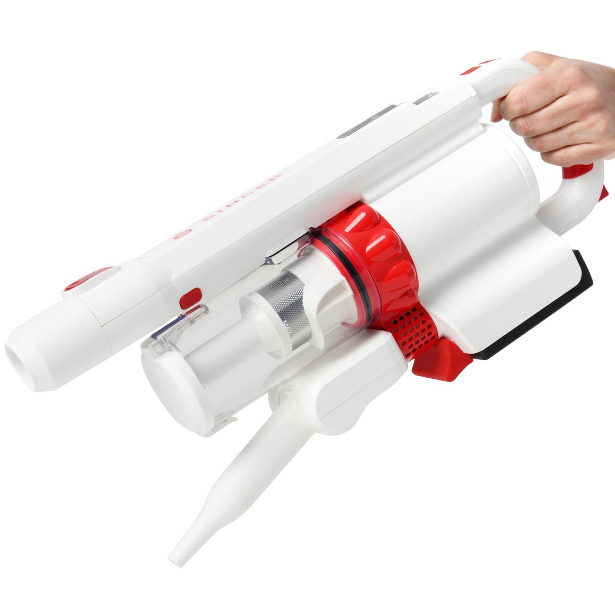 Singer Sonic Aspirateur Balai Sans Fil, 3 en 1, Multifonction, Silencieux, Cyclonique, à Main, Sans Sac