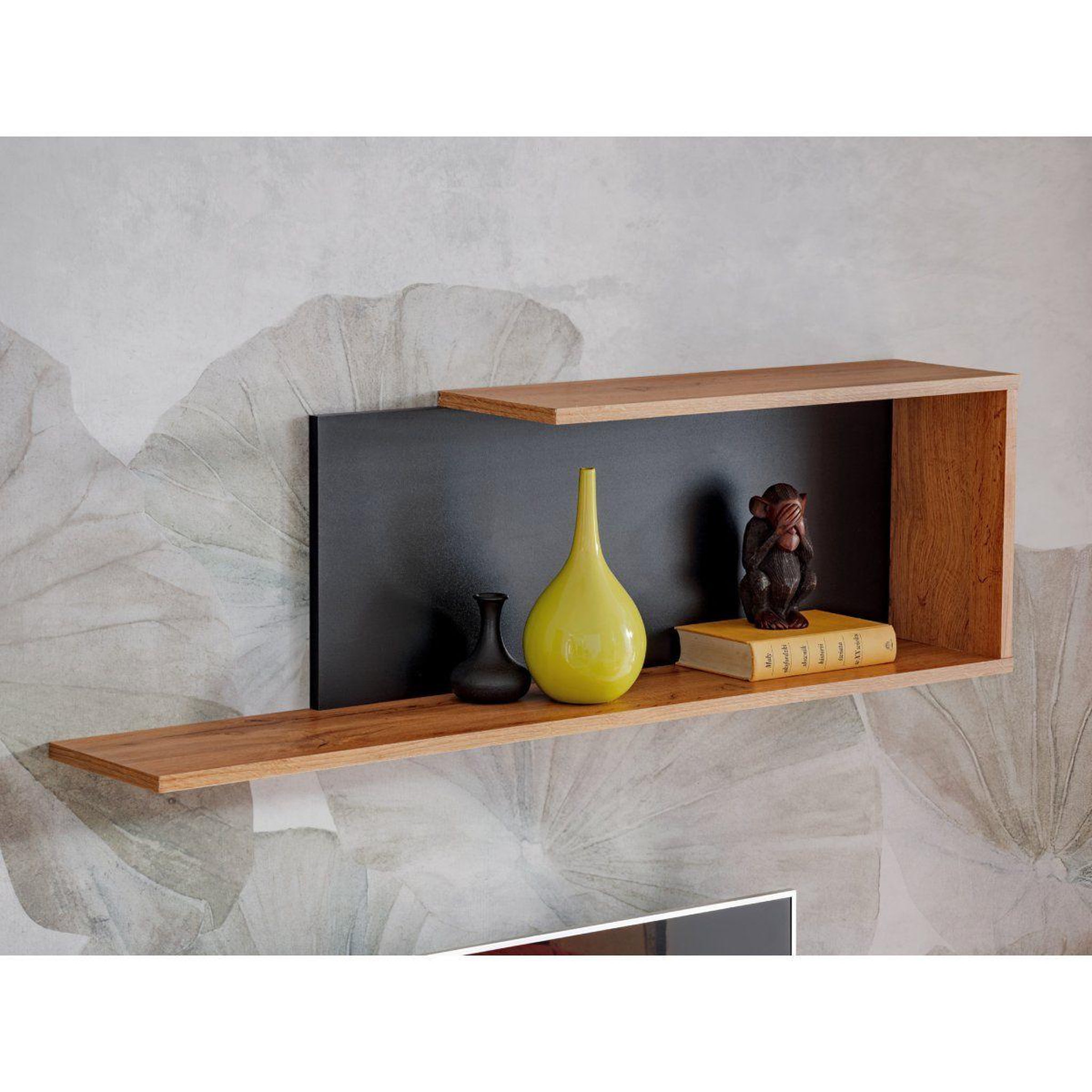 Voir la diapositive 4 : Paris Prix Ensemble meuble tv design  maze ii  200cm noir & naturel