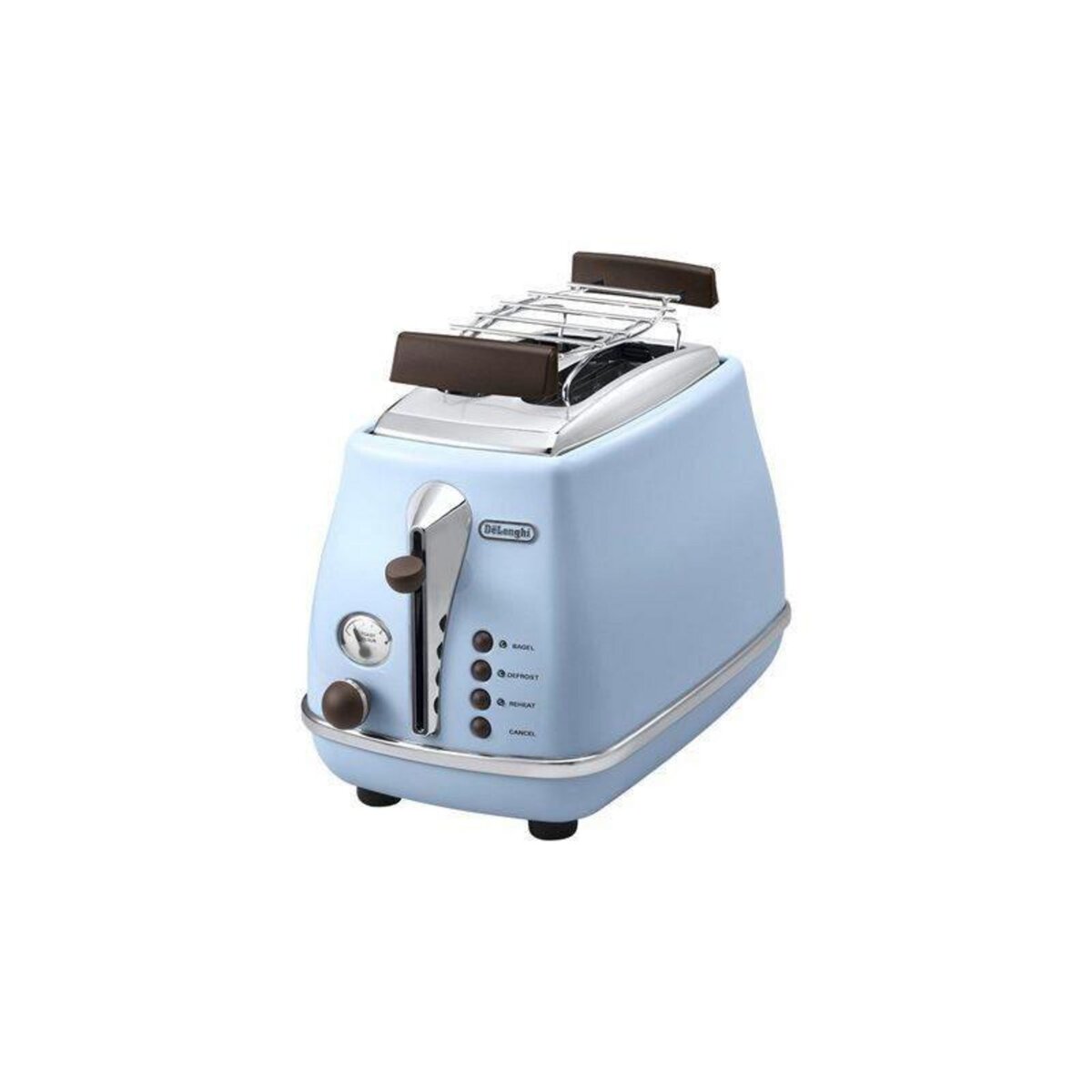 DELONGHI DELONGHI CTOV 2103.AZ Grille Pain Icona Vintage - Bleu et Marron