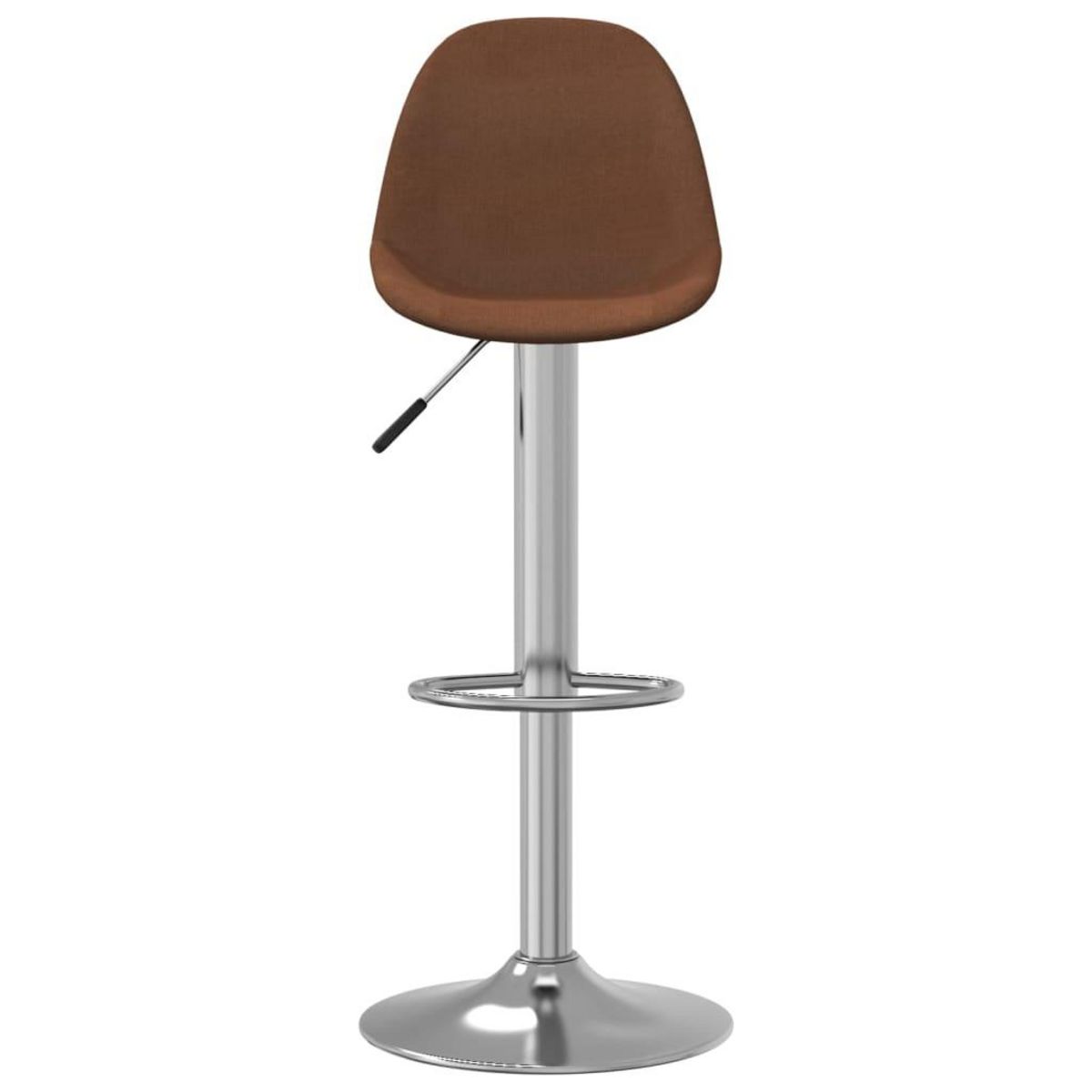 VIDAXL Tabourets de bar lot de 2 marron tissu