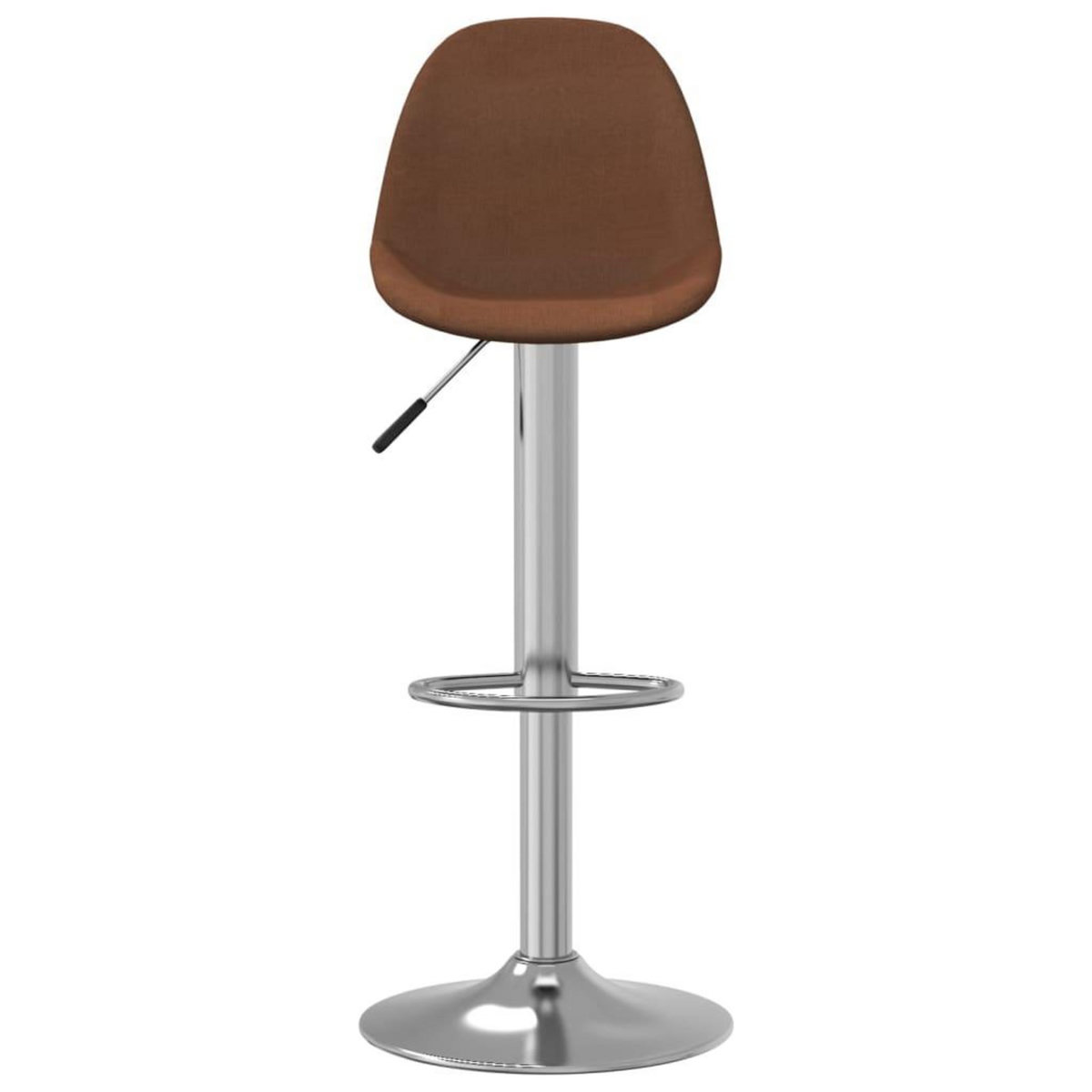 VIDAXL Tabourets de bar lot de 2 marron tissu