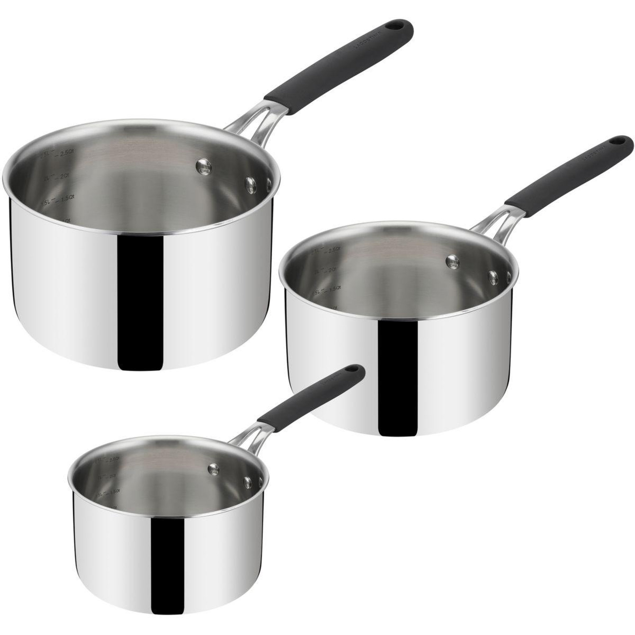 Lagostina Batterie de cuisine 3 casseroles esperta triply 16/18/20cm