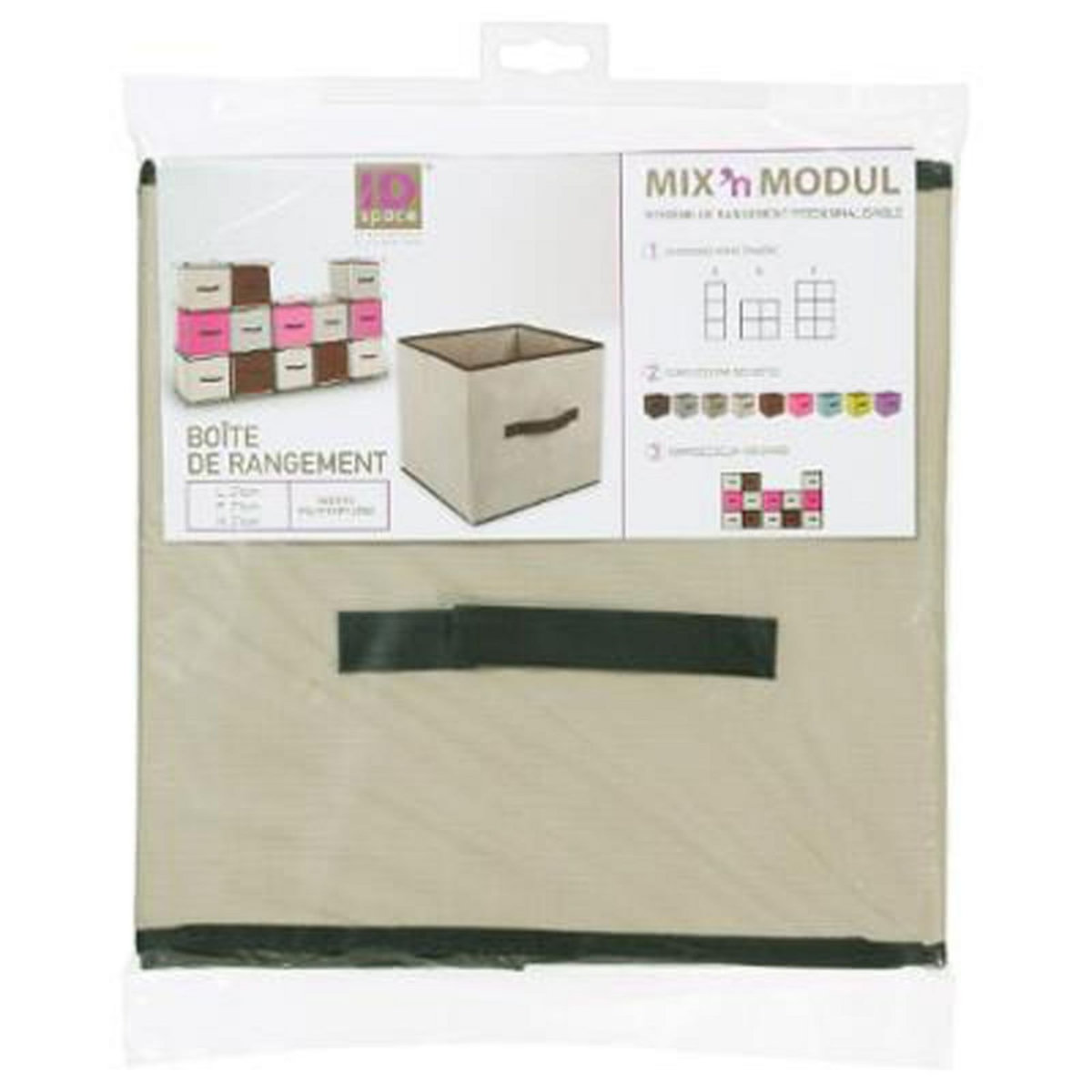  Boîte de Rangement Pliable  Basic  31x31cm Lin