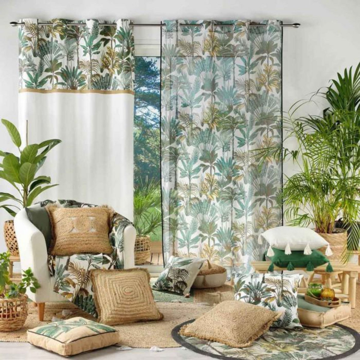 Paris Prix Coussin Déco à Franges  Dimelo  45x45cm Beige