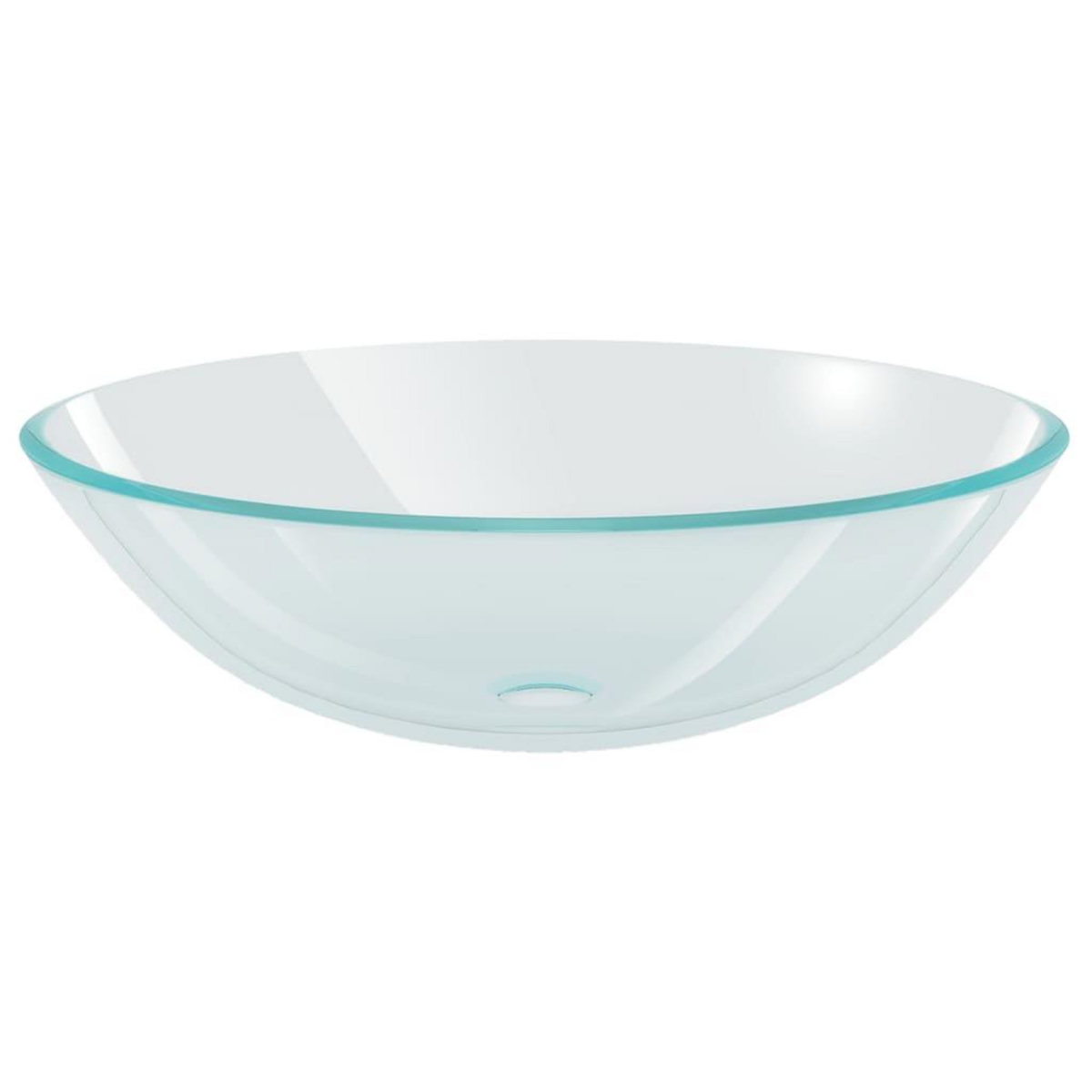 VIDAXL Lavabo Verre trempe 42 cm Transparent