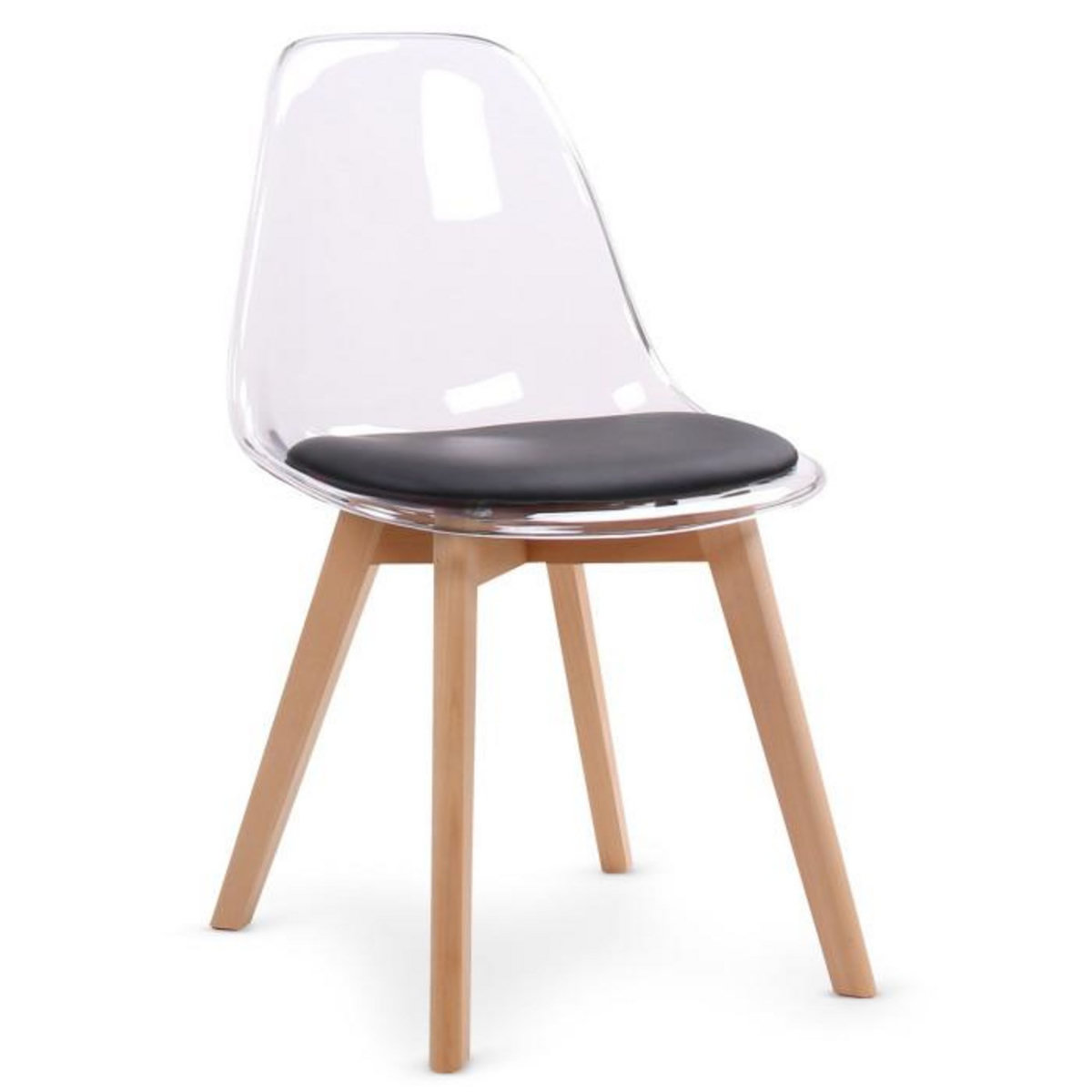 Paris Prix Lot de 2 Chaises Scandinave  Flaubert  84cm Noir