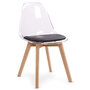 Voir la diapositive 2 : Paris Prix Lot de 2 Chaises Scandinave  Flaubert  84cm Noir