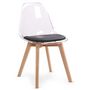 Voir la diapositive 2 : Paris Prix Lot de 2 Chaises Scandinave  Flaubert  84cm Noir