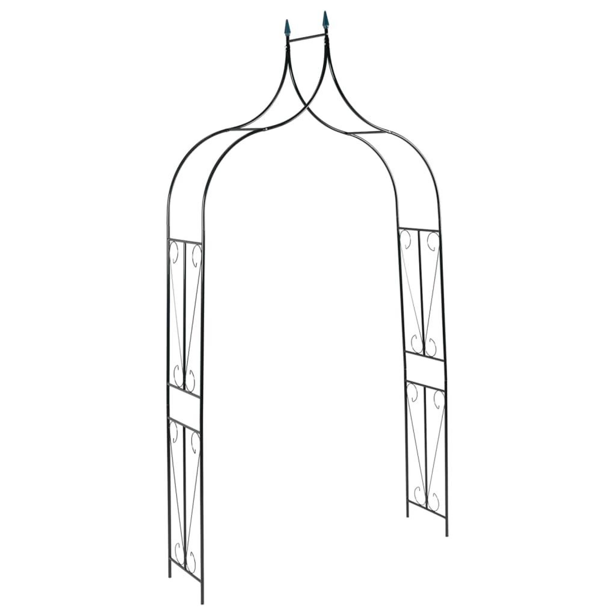 VIDAXL Voute de jardin vert fonce 142x37x275 cm fer