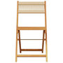Voir la diapositive 5 : VIDAXL Chaises de bistrot lot de 2 beige bois d'acacia et corde