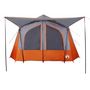 Voir la diapositive 5 : VIDAXL Tente de camping de cabine 5 personnes gris orange impermeable