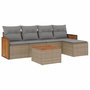 Voir la diapositive 2 : VIDAXL Salon de jardin avec coussins 6 pcs beige resine tressee