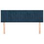 Voir la diapositive 3 : VIDAXL Tetes de lit 2 pcs Bleu fonce 72x5x78/88 cm Velours