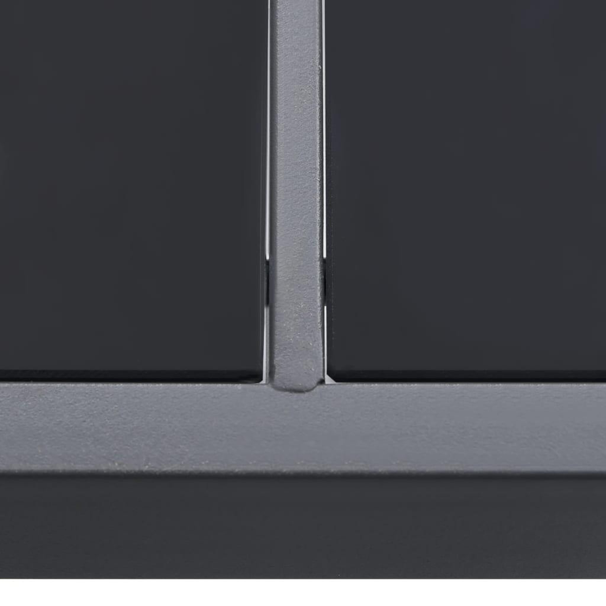 Voir la diapositive 4 : VIDAXL Table a dîner d'exterieur Anthracite 190x90x74 cm Acier