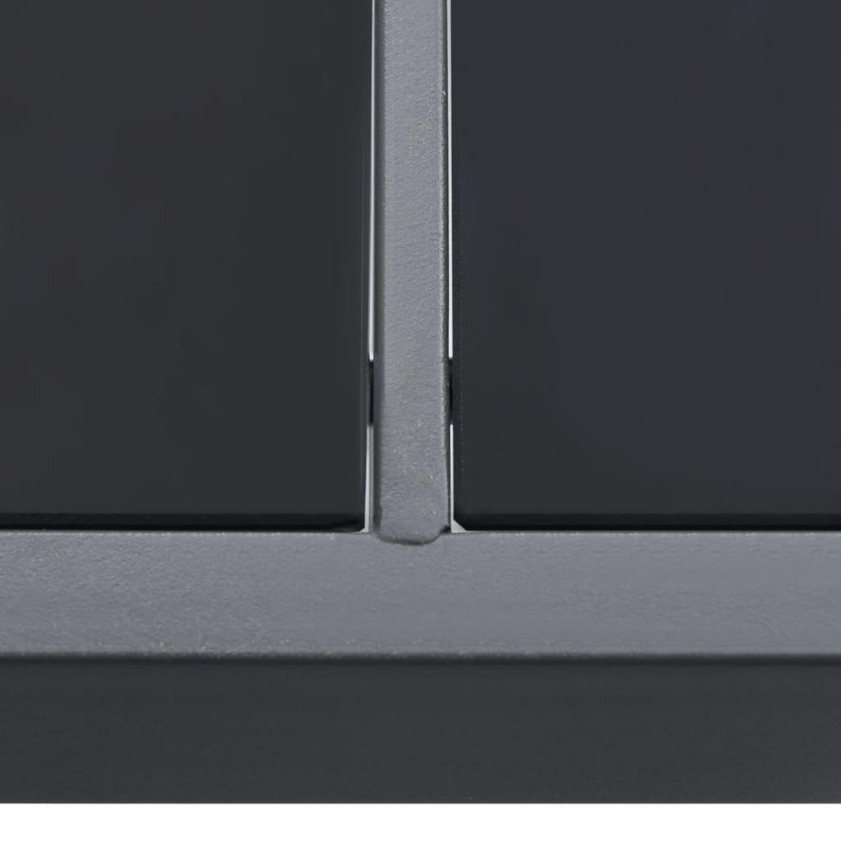 VIDAXL Table a dîner d'exterieur Anthracite 190x90x74 cm Acier