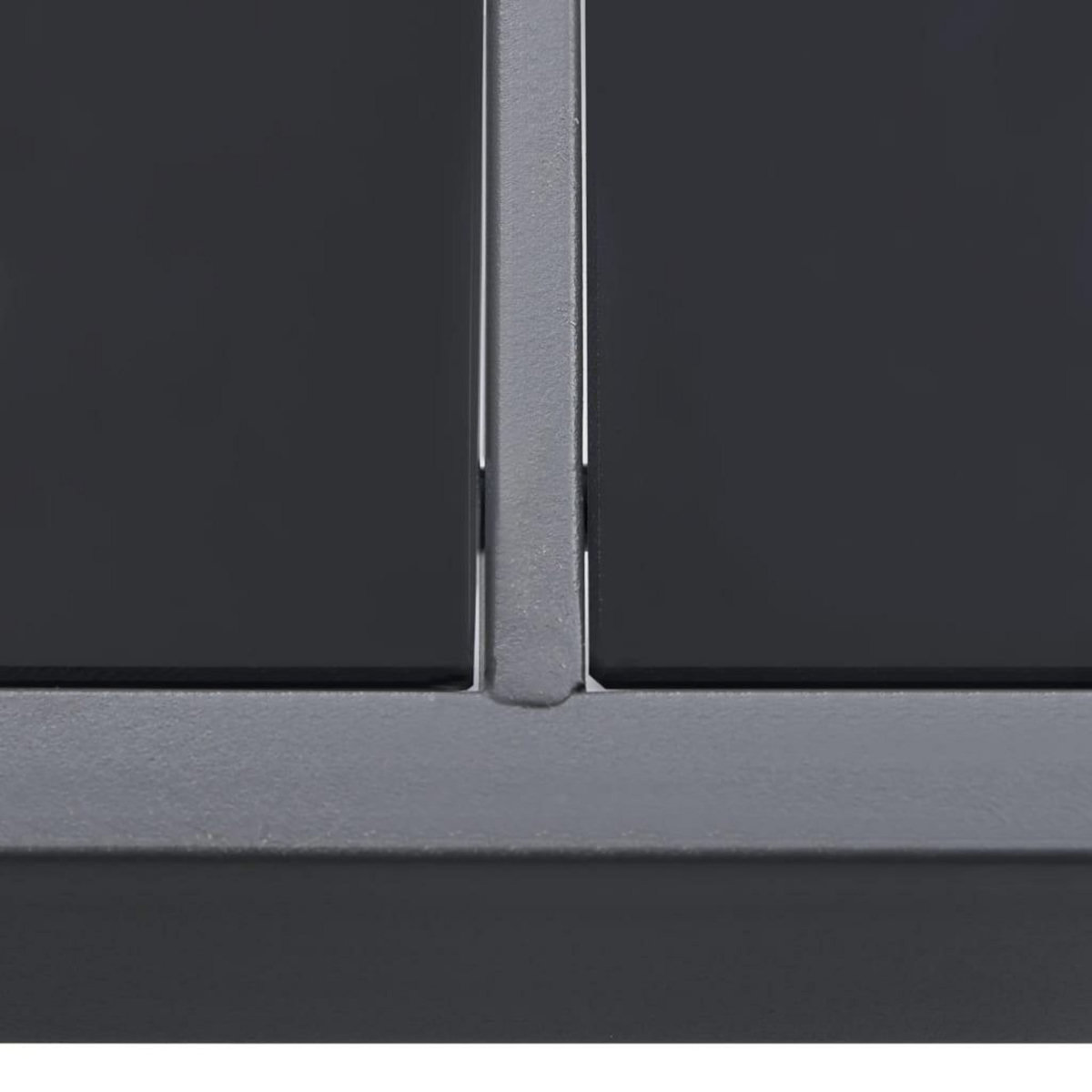 VIDAXL Table a dîner d'exterieur Anthracite 190x90x74 cm Acier