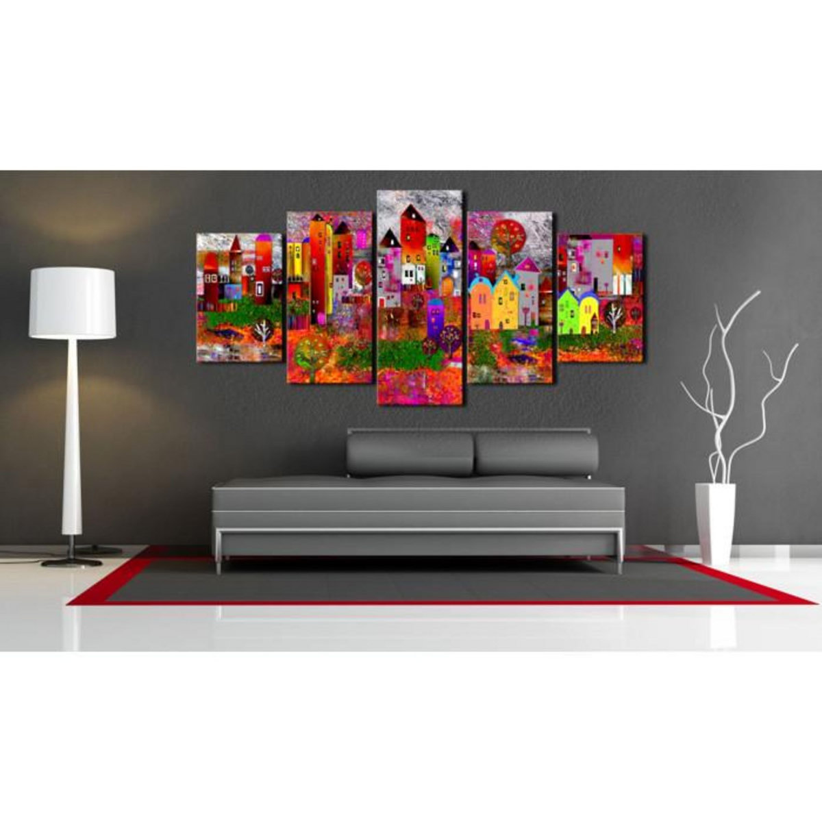 Paris Prix Tableau Imprimé  Colourful Small Town