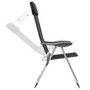 Voir la diapositive 2 : VIDAXL Chaises pliables de camping lot de 4 Noir Aluminium