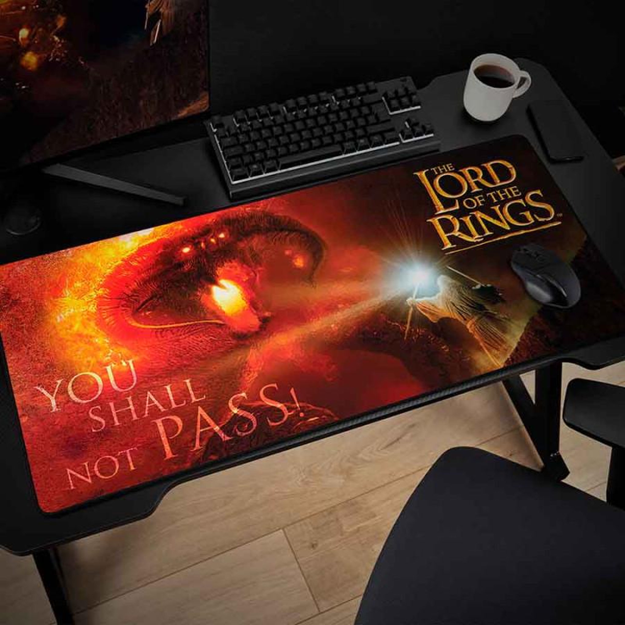 Voir la diapositive 2 : Subsonic Tapis de souris xxl le seigneur des anneaux - gandalf