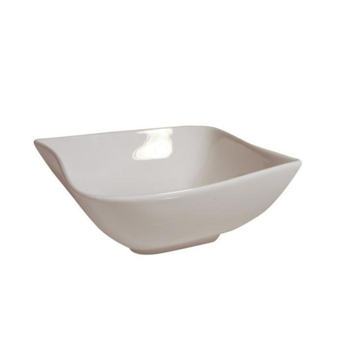 SECRET DE GOURMET Coupelle Carrée  Vague  13cm Blanc