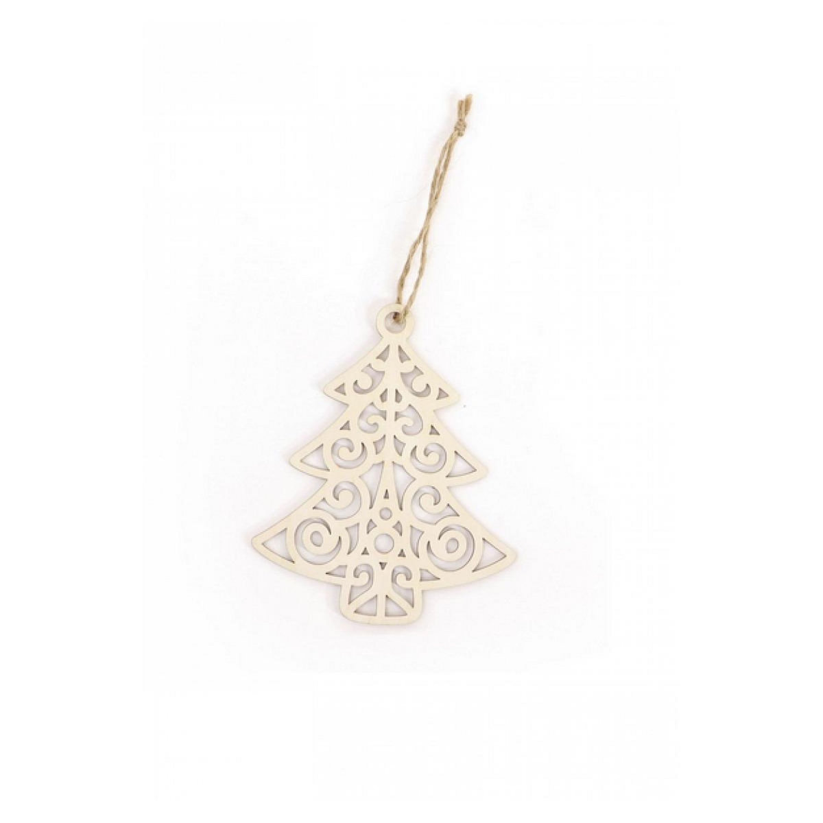 Graine créative Sapin en Bois Ajouré à Suspendre pour Décoration de Noël
