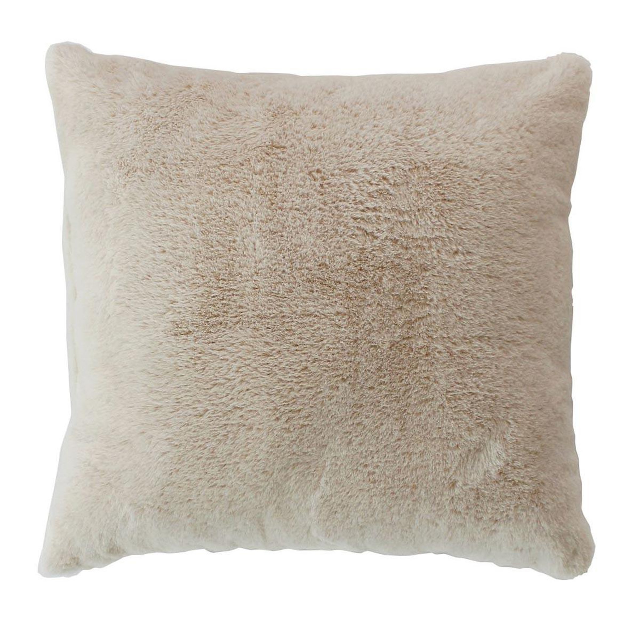 ENJOY HOME Coussin déco imitation fourrure  rabbit  40x40cm beige