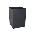 Eda Pot Carré Polypropylène Aquaduo Diam.24.3 Cm Gris Anthracite