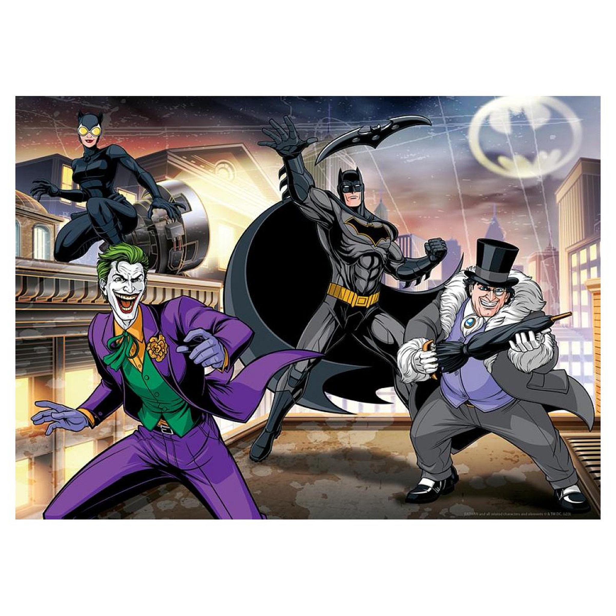 Voir la diapositive 2 : Nathan Nathan puzzle 100 p - les ennemis de batman