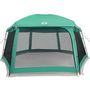 Voir la diapositive 5 : VIDAXL Tente piscine toit amovible parois maille vert d'eau 618x532 cm