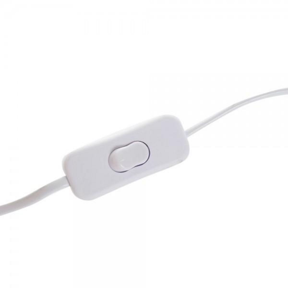 MARKET24 Lampe de bureau DKD Home Decor Blanc Naturel Bambou 40 W 220 V 32 x 32 x 45,5 cm