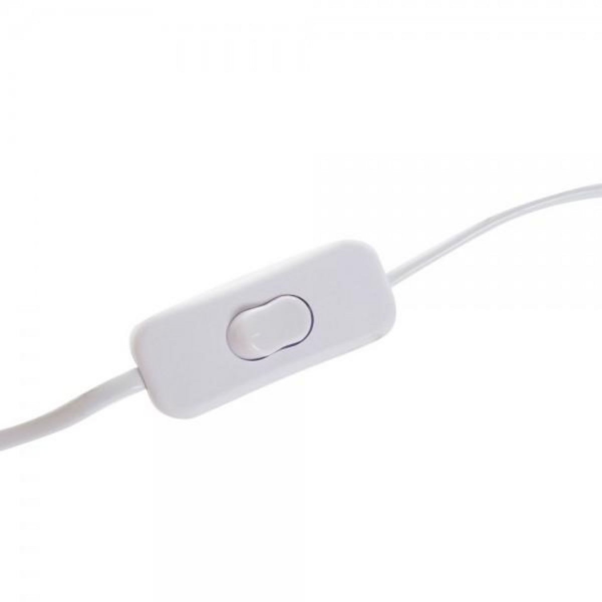 MARKET24 Lampe de bureau DKD Home Decor Blanc Naturel Bambou 40 W 220 V 32 x 32 x 45,5 cm