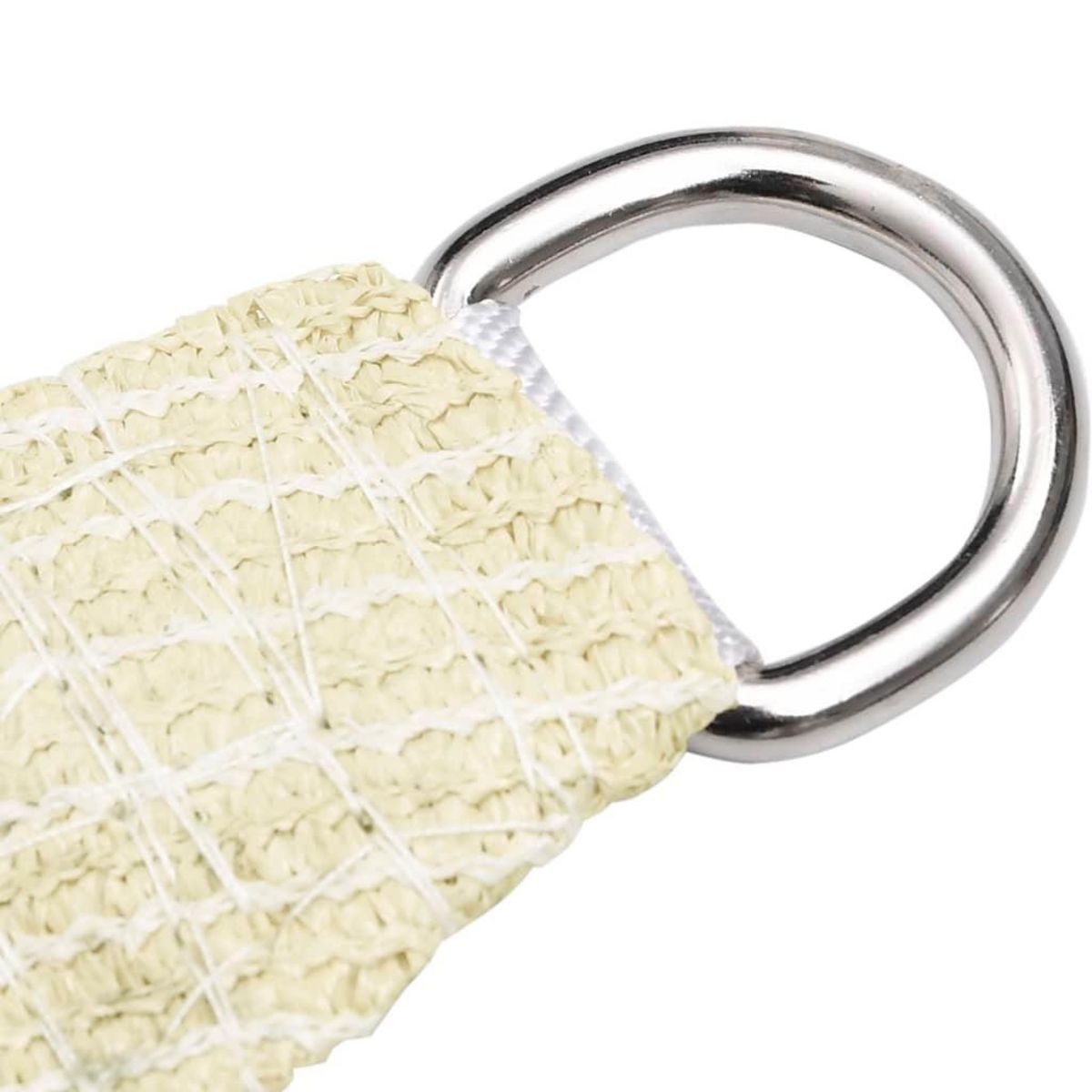 VIDAXL Voile d'ombrage 160 g/m^2 Creme 4x5x5 m PEHD